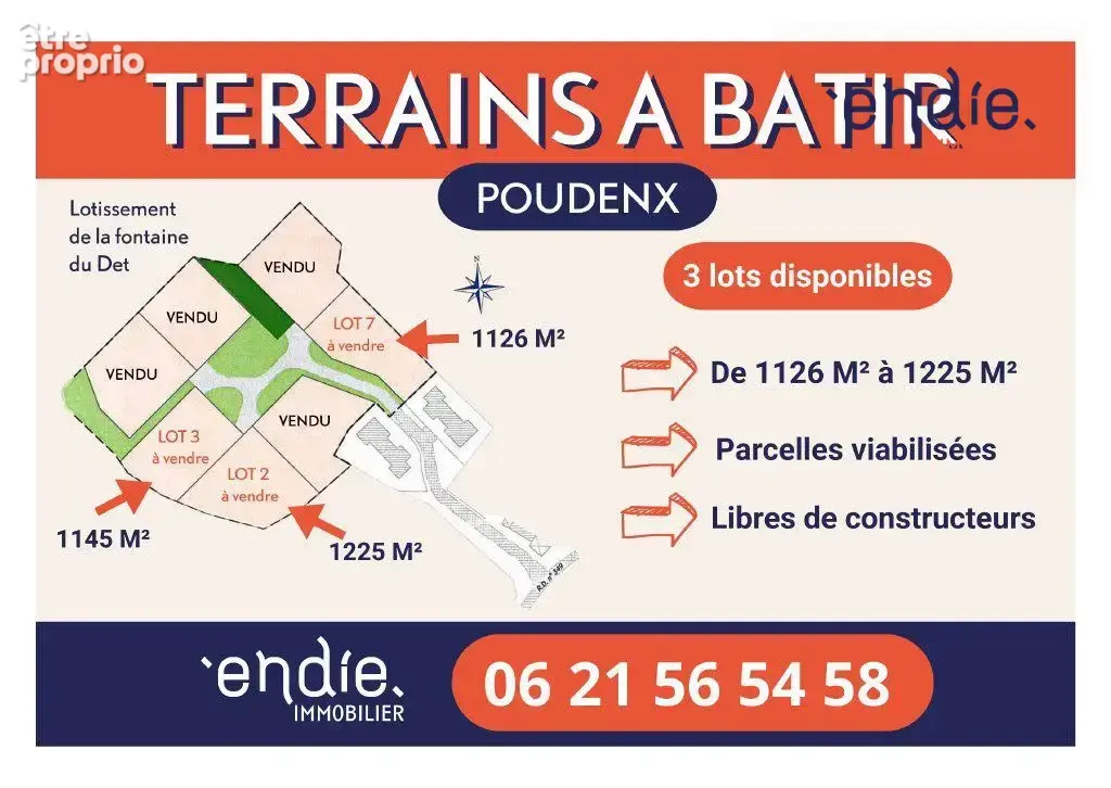 Terrain 1 145 m² à vendre à Poudenx (40700) - photo 9