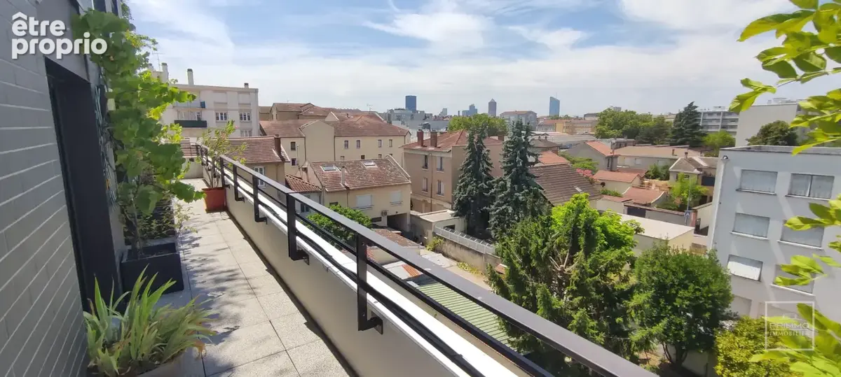 Villeurbanne, rare, t4 avec terrasse & vue degagee - photo 3