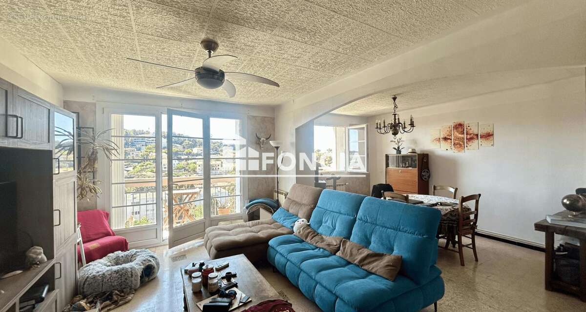 Toulon ouest valbertand t3, vue dégagee - photo 3