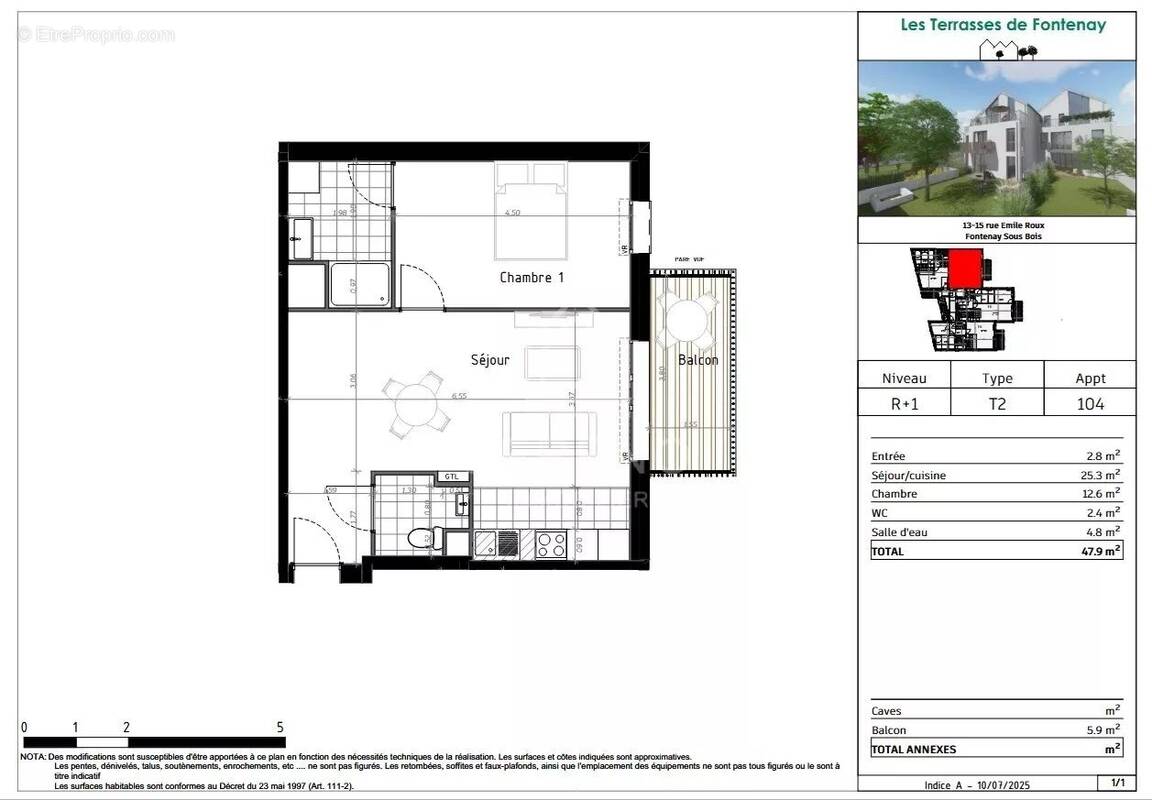 Appartement à FONTENAY-SOUS-BOIS