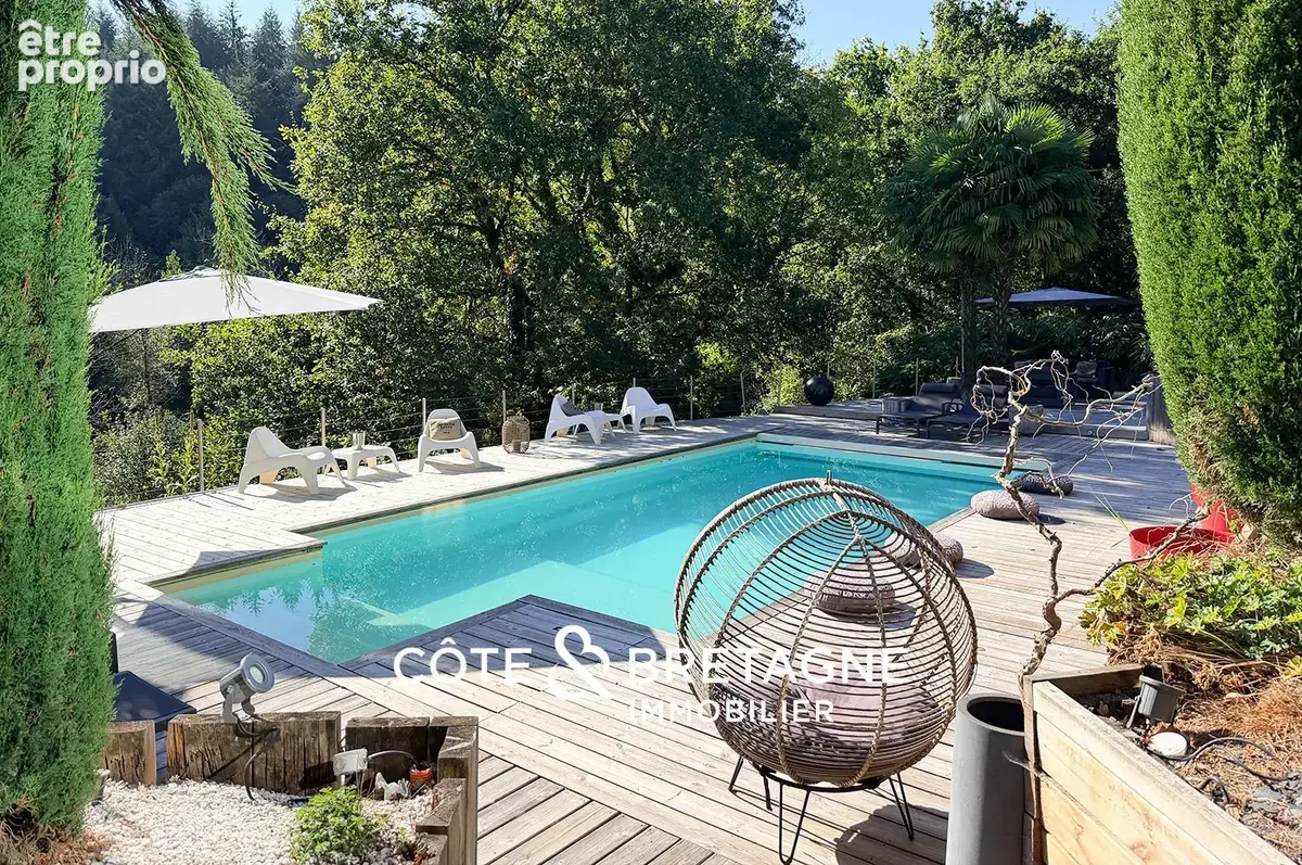 Propriete de prestige avec piscine proche saint-brieuc dans un ecrin de verdure  ref 2026177 - photo 2