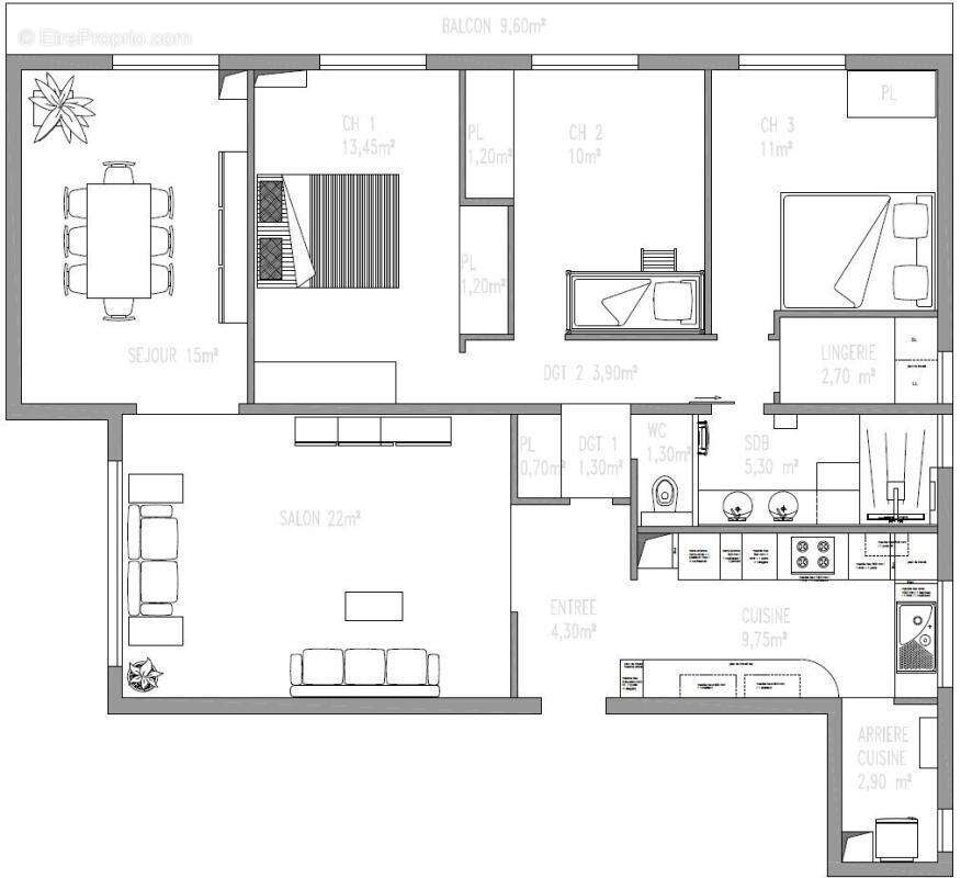 Appartement à REIMS