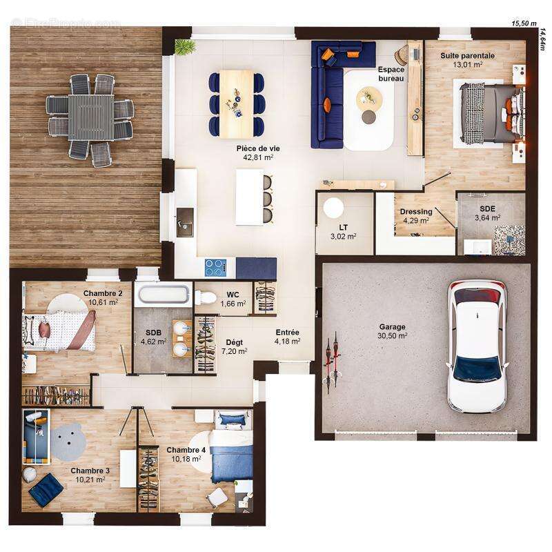 Maison 6 pièces 115 m2 - photo 7