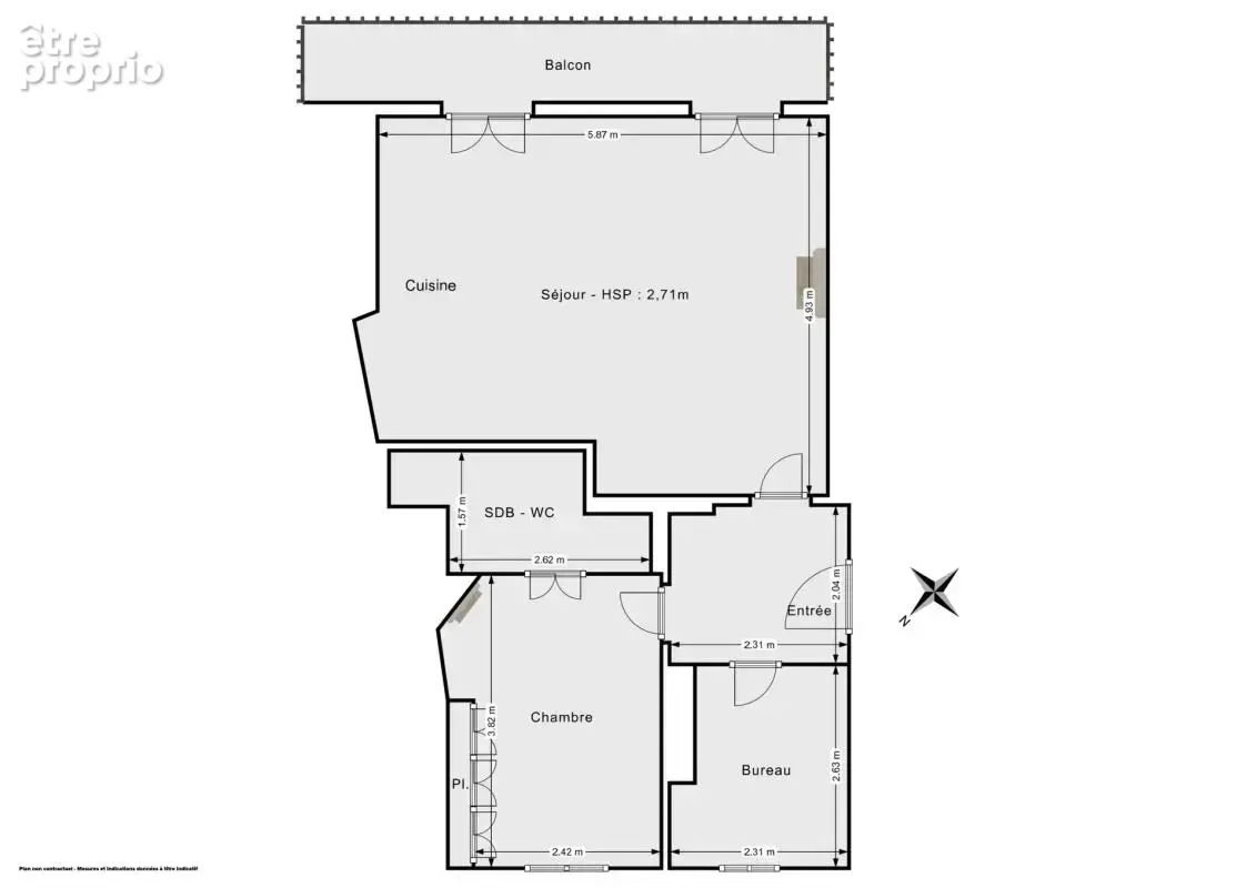 Plein ciel ! Appartement 3 pièces 53 m² avec large balcon - Paris 18e - photo 5