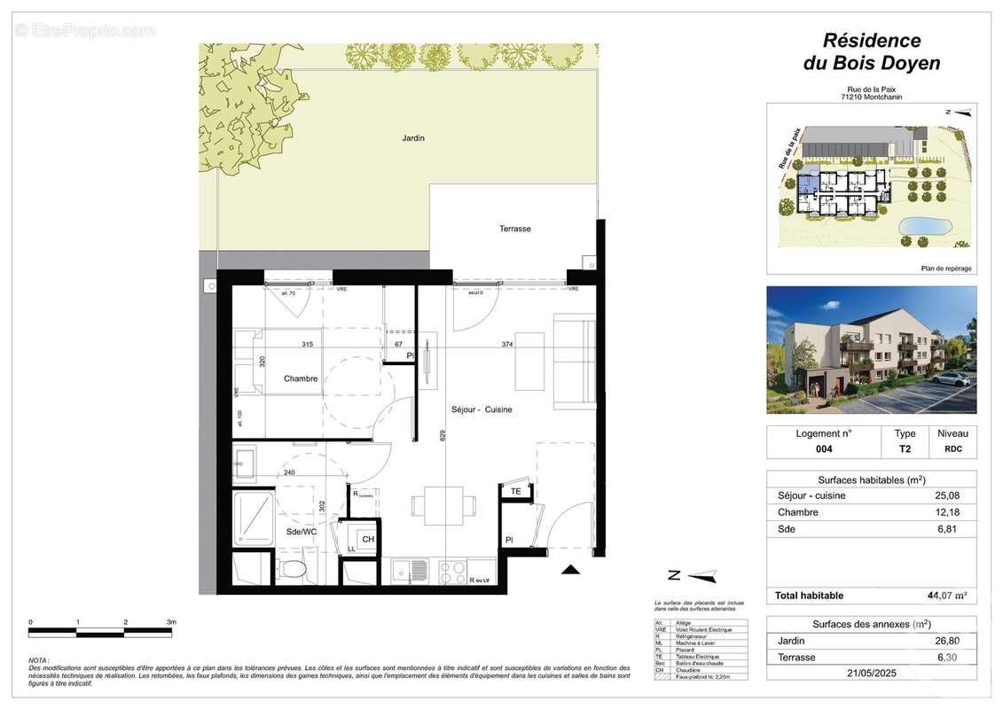 Appartement à MONTCHANIN