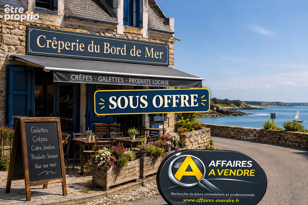 Fonds de commerce Crêperie face mer proche Pont l'Abbé - photo 1