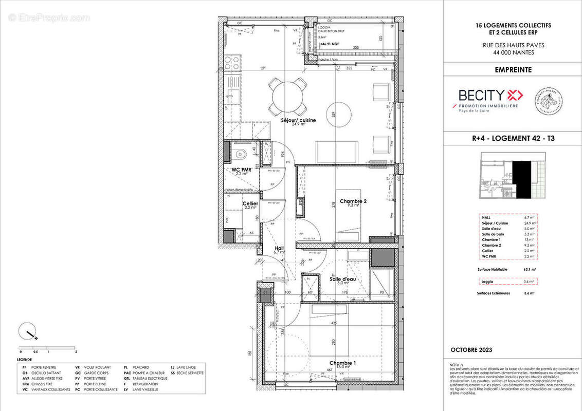 Appartement à NANTES