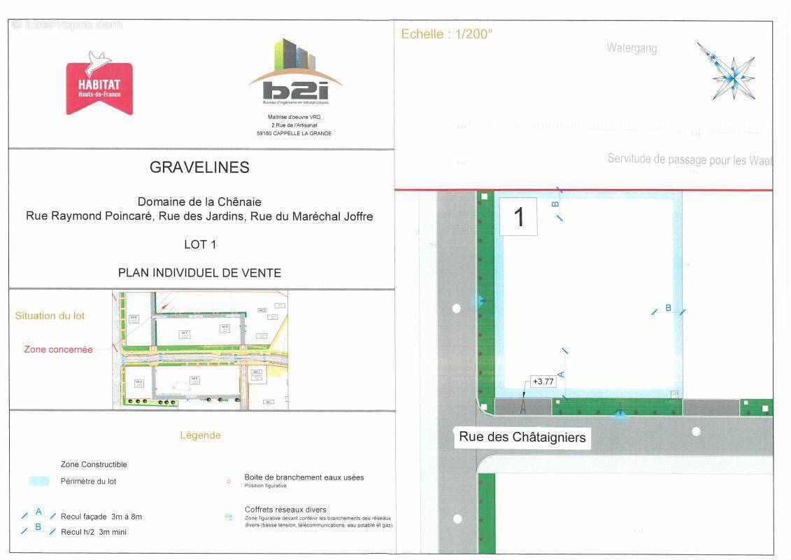 Terrain à GRAVELINES
