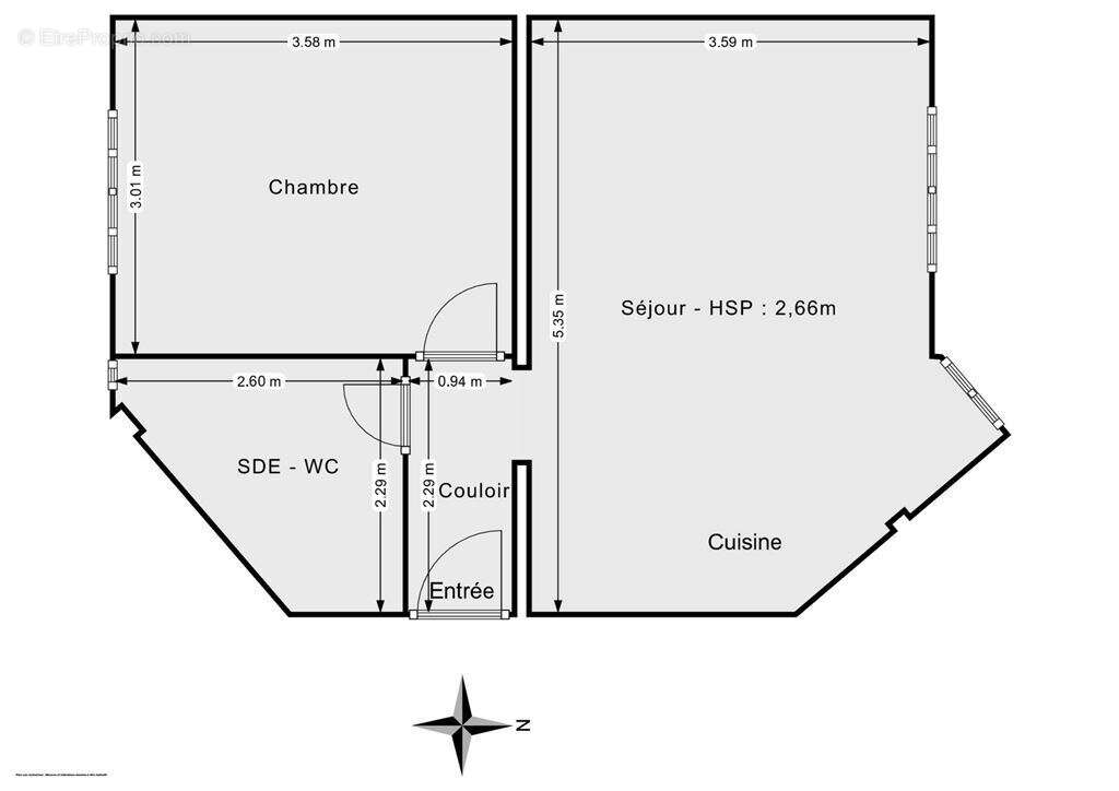 Appartement à PARIS-18E