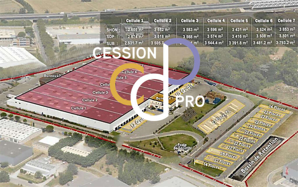 A vendre ensemble immobilier d'activite de 28000 m² avec entrepôts (+ bureaux) dans le sud de la fra - photo 2