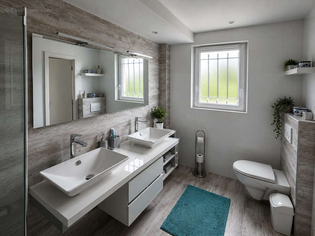 SALLE D EAU RDC SUITE PARENTALE 7.80M² - Maison à SAINTE-PAZANNE