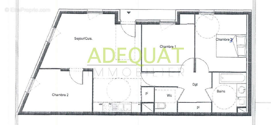 Appartement à L'ISLE-D'ABEAU