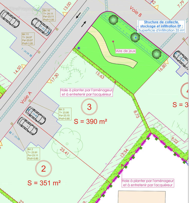 Terrain à VAUX-SUR-MER