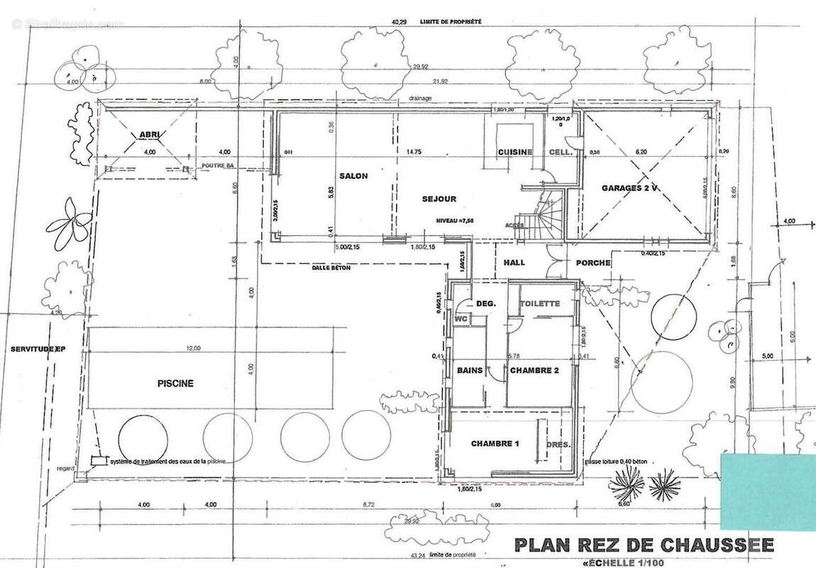 RMSbyC ref 1694 plan RDC - Maison à GRIMAUD