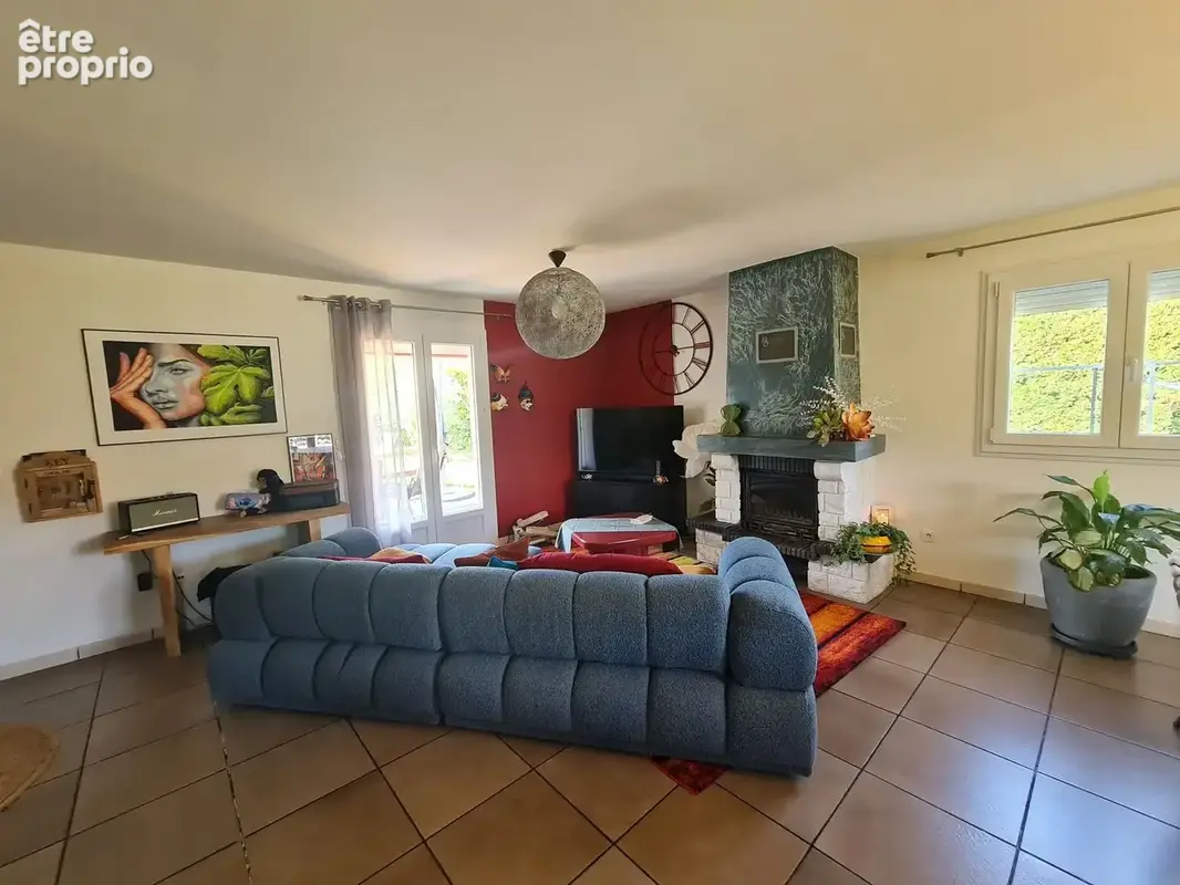 Séjour cheminée