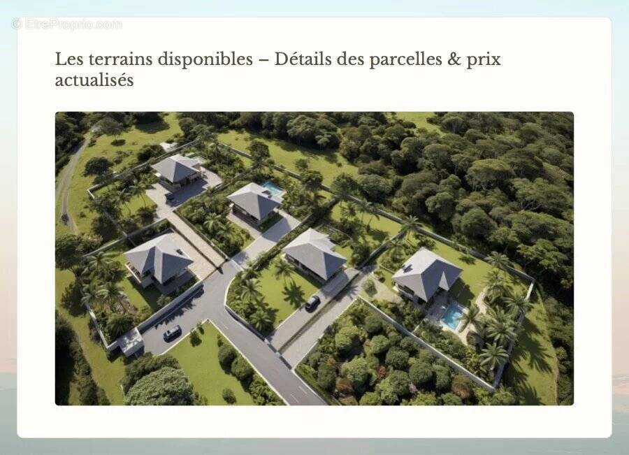 Terrain à SAINT-FRANCOIS