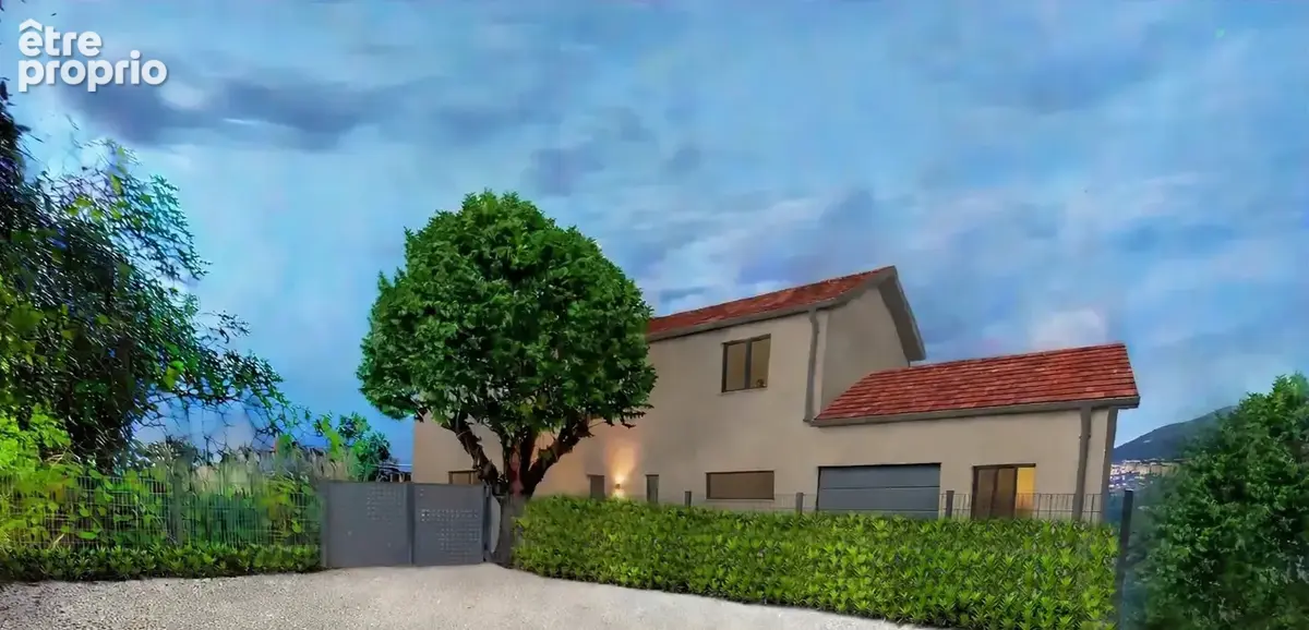 Terrain constructible de 830 m2 avec permis de construire accordé   porcieu - photo 3