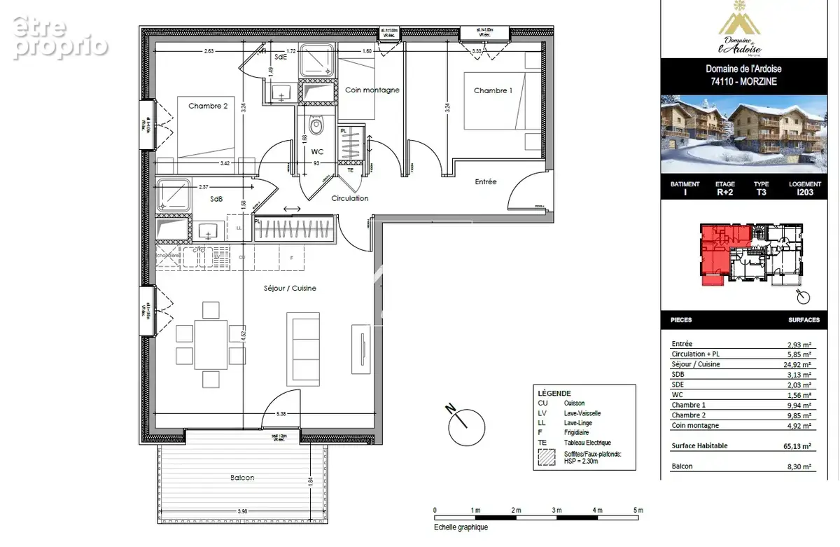 Jolie t3 + cabine de 65 m2 - vue degagee - photo 21