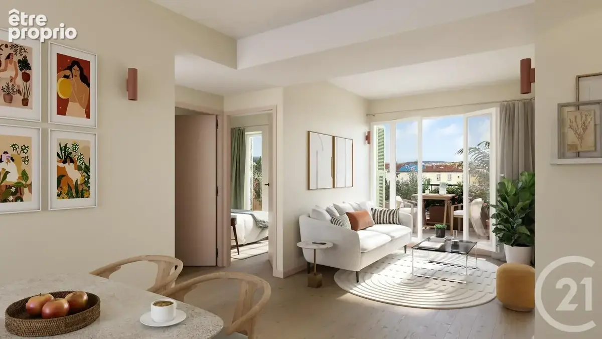 Appartement 3 pièces 52 m² à vendre à Nice (06000) - photo 2