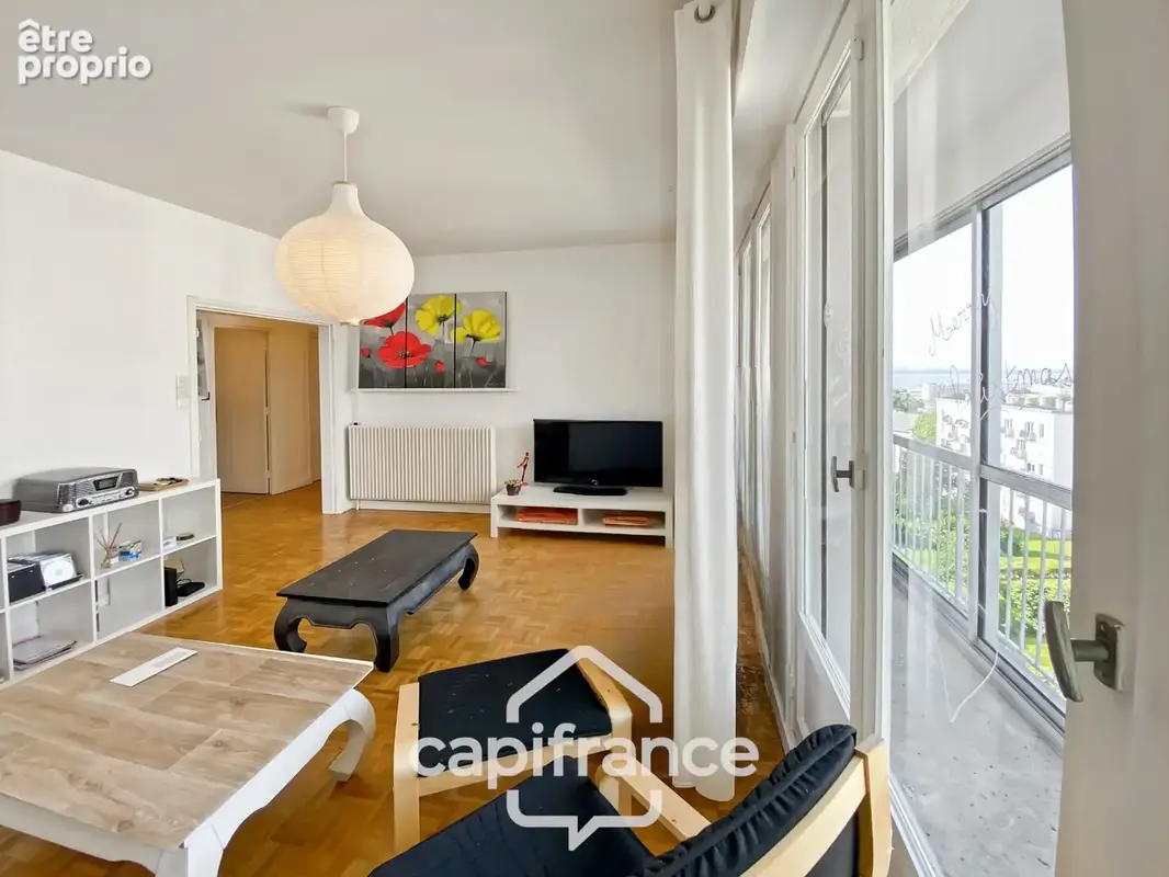 Appartement t3 à vendre - libre d'occupation - brest (29200) - saint-marc - ascenseur - 70 m² habitables - rénové - photo 2