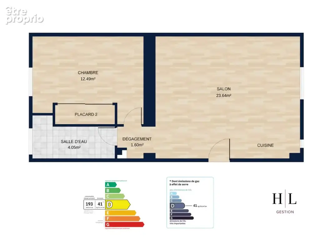 A VENDRE - Appartement T2 - 42 m² - Paris 15 (Rue du Commerce) - Calme absolu sur cour - photo 6