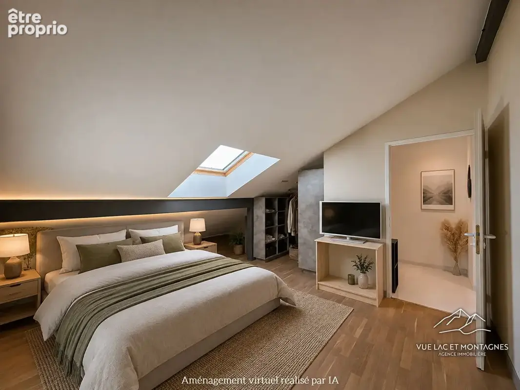 Duplex 94 m² Dernier étage avec ascenseur Centre-ville Douvaine - photo 5