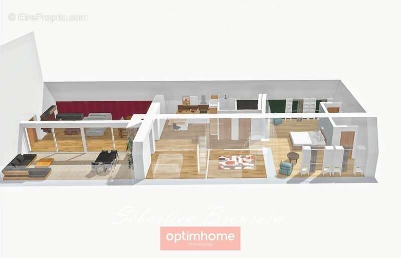 Appartement plateau brut à aménager – Dernier étage avec tropézienne – Dole (39100) - photo 22