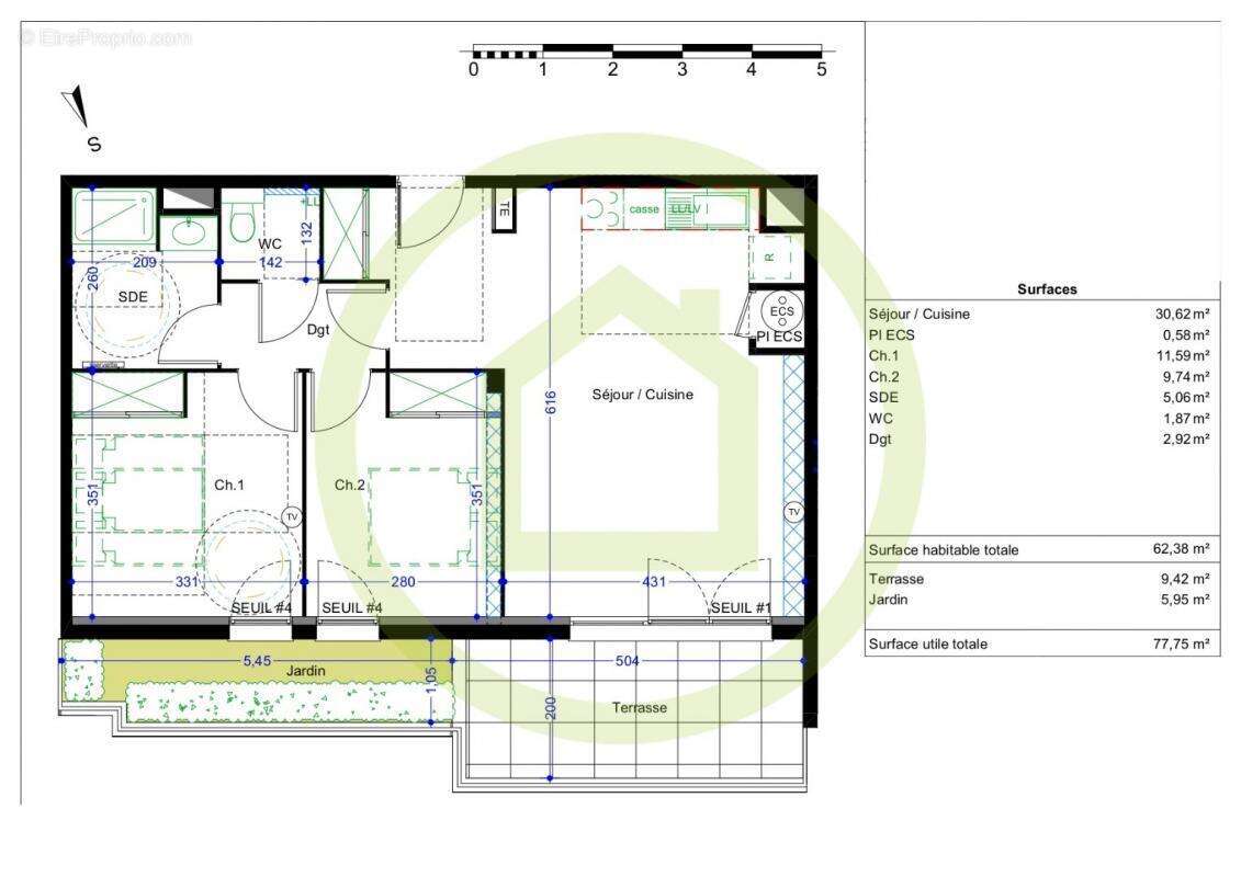 Appartement à VIC-LA-GARDIOLE