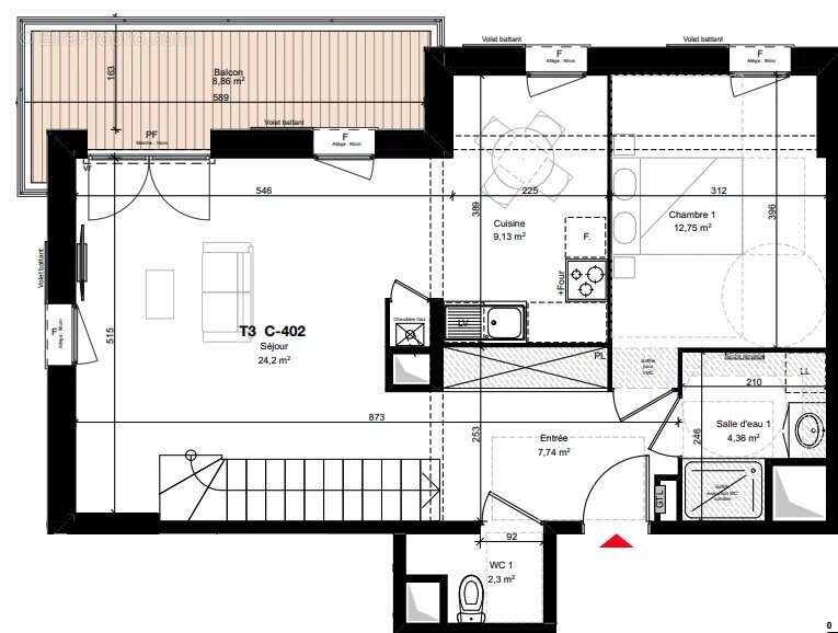 Appartement à AX-LES-THERMES