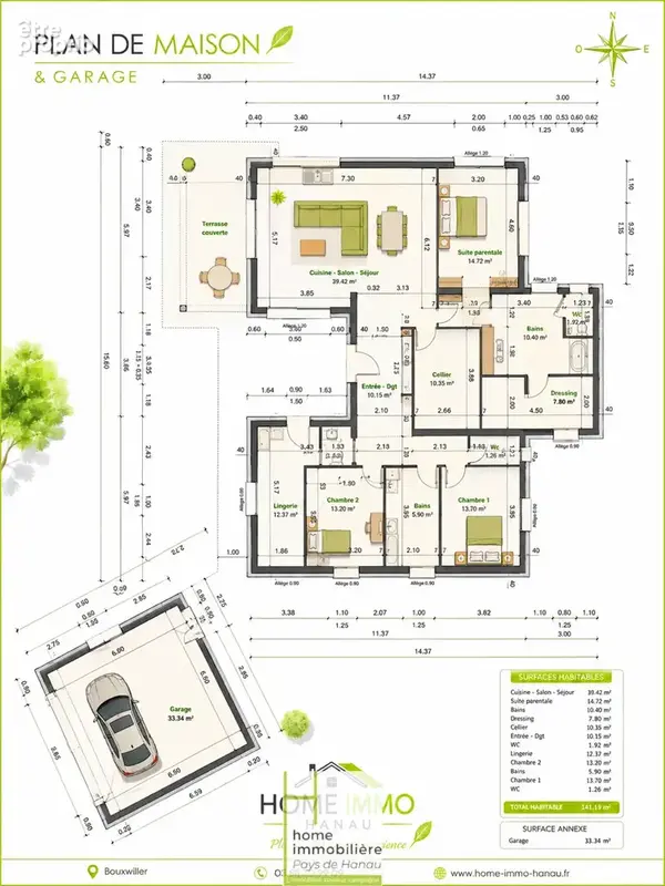 Magnifique plain pied avec piscine secteur soultz - photo 2