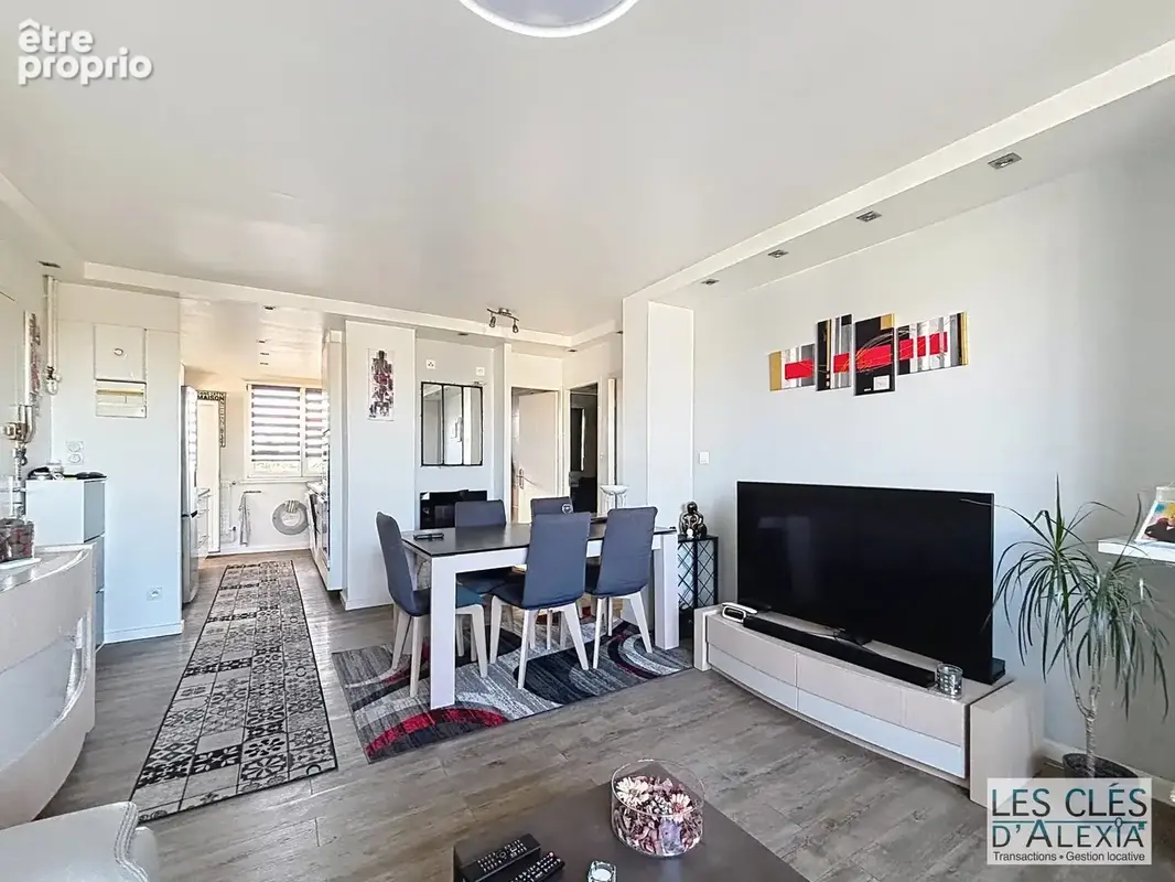 – t3 -villeurbanne - traversant de 58,31 m² – vue dégagée - photo 3