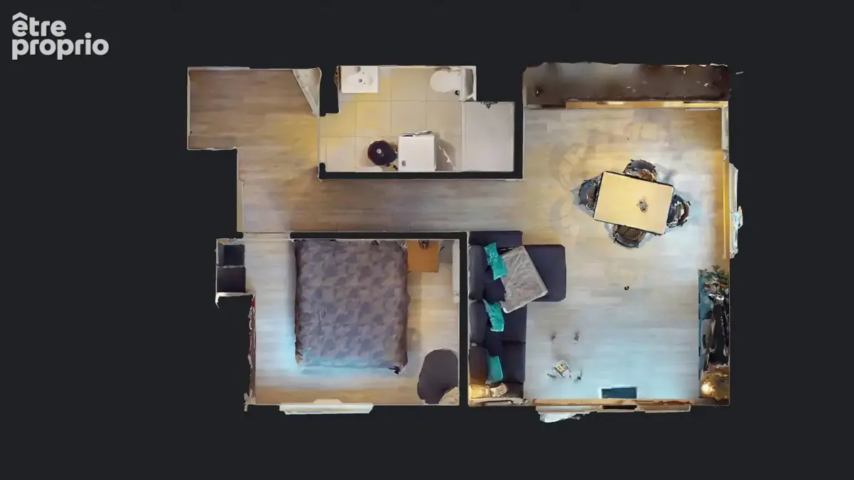 Appartement T2 avec balcon, parking sans vis à vis. - photo 9