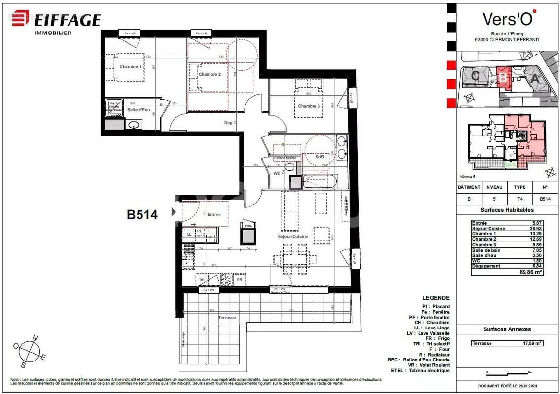 Appartement à CLERMONT-FERRAND