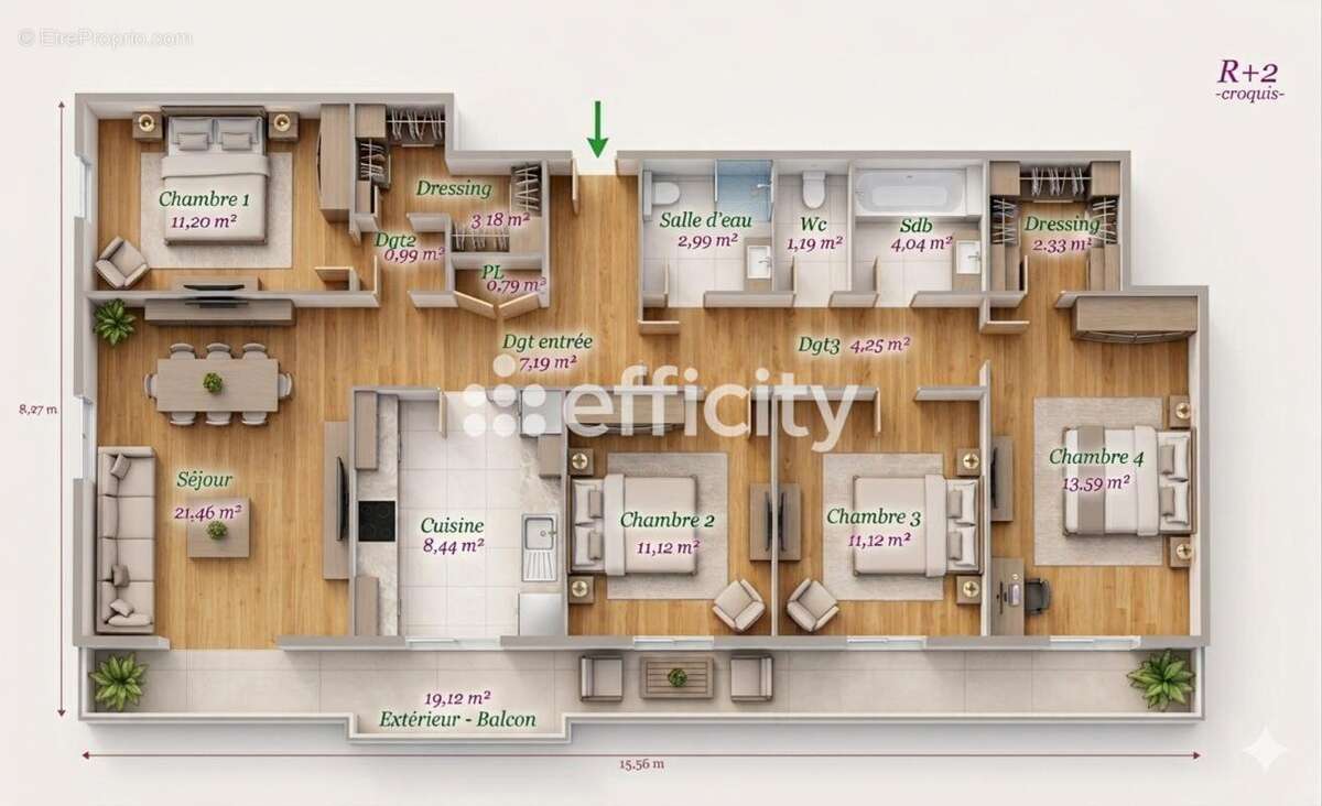 Appartement à MARSEILLE-8E