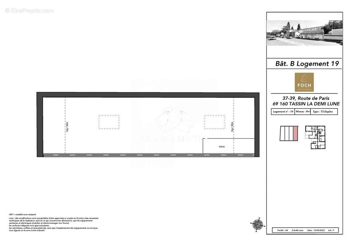 Appartement à TASSIN-LA-DEMI-LUNE