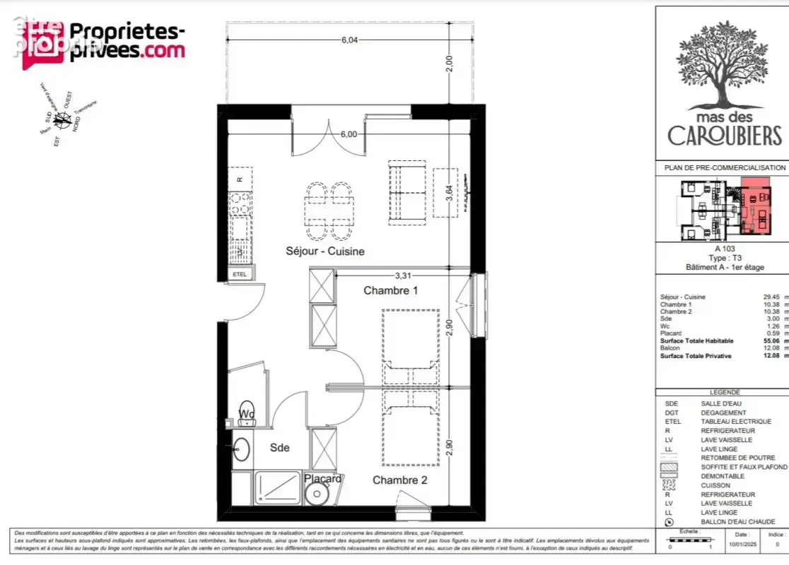 Appartement Perpignan 3 pièces de 65 m2 - photo 8