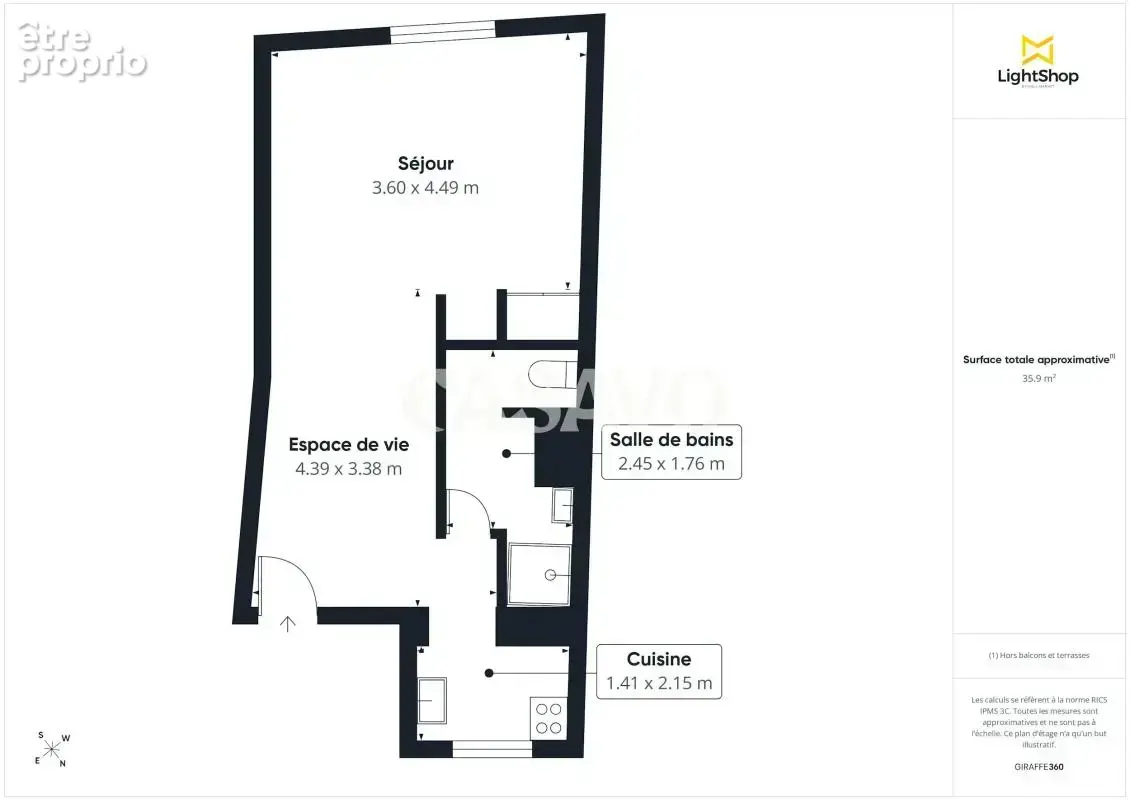Vente Appartement 1 pièce de 36m² - 75003 Paris - photo 2