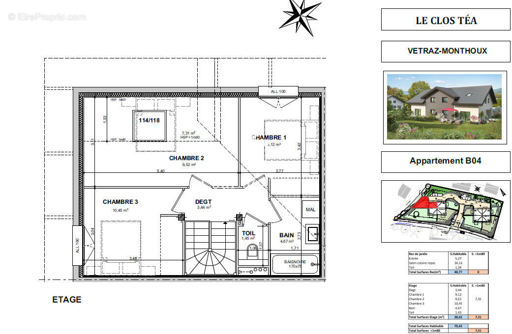 Appartement à VETRAZ-MONTHOUX