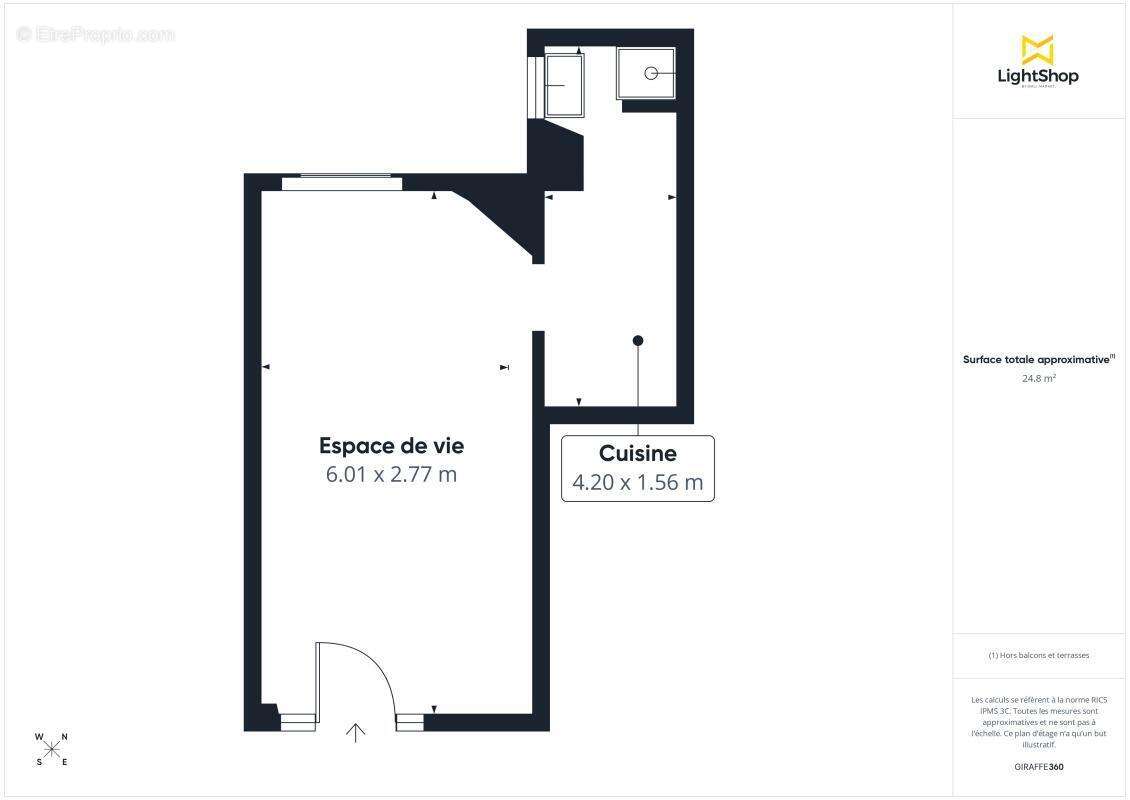Appartement à PARIS-18E