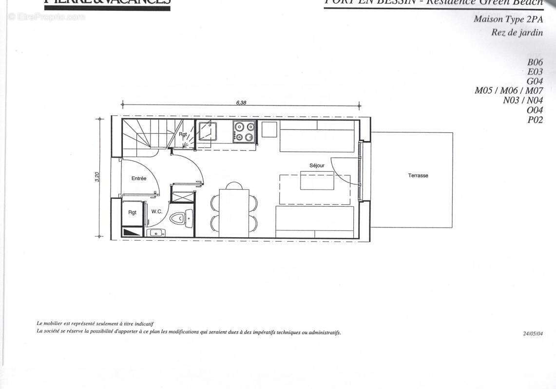 Vente Maison T2 - Résidence de tourisme Pierre et Vacances à Port-en-Bessin-Huppain - SOUS OFFRE D'ACHAT - photo 2