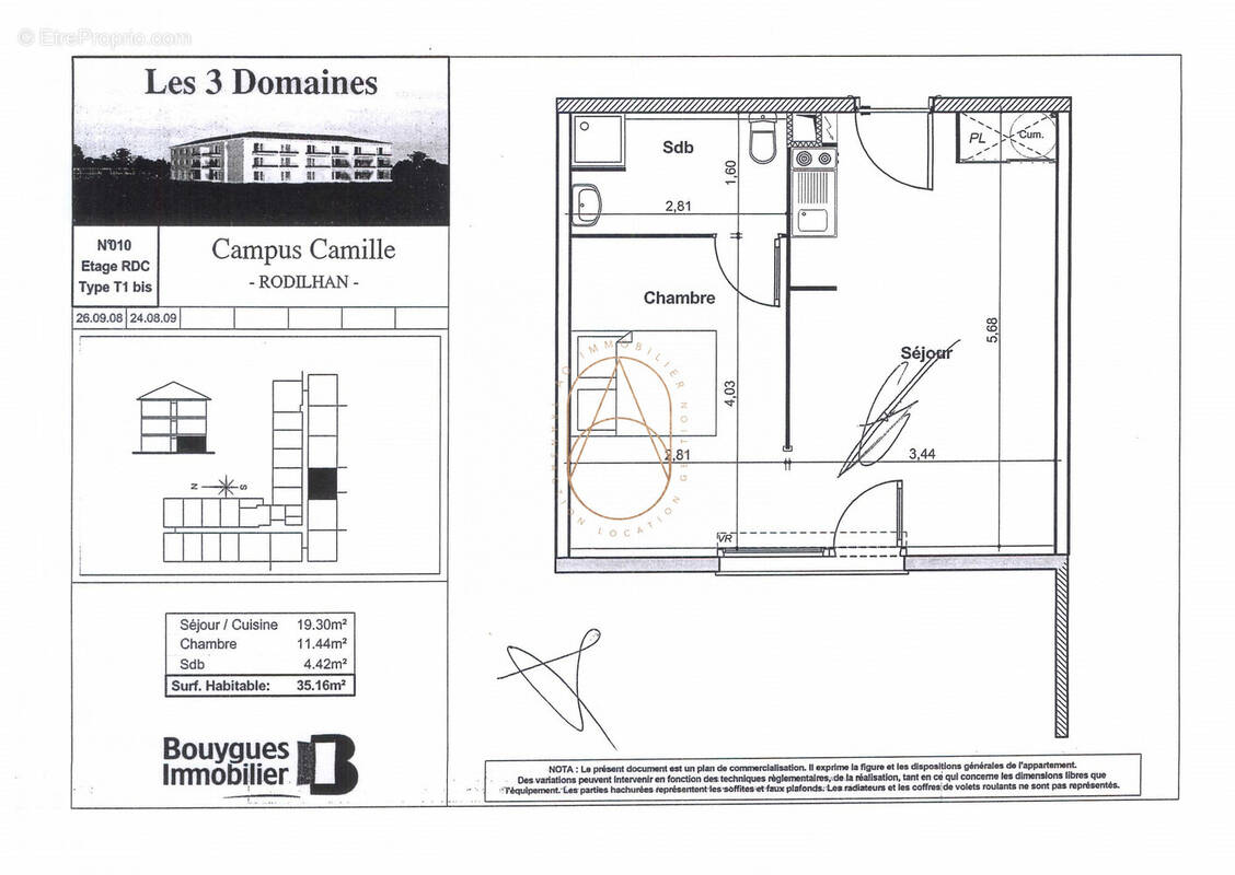 Appartement à RODILHAN