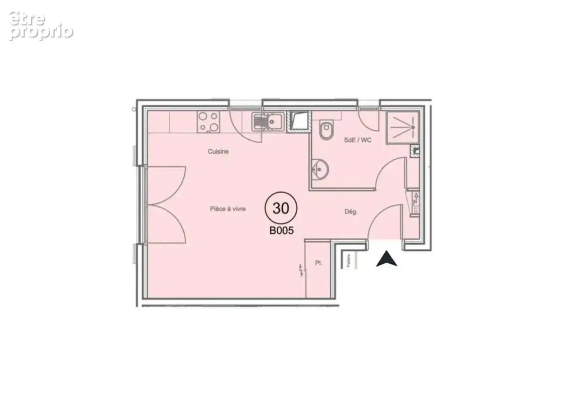 Studio 32 m2 avec 2 parkings - photo 3