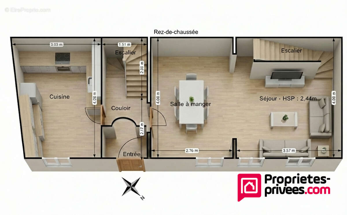 Maison de bourg - 5 pièce(s) 86 m2 - photo 8