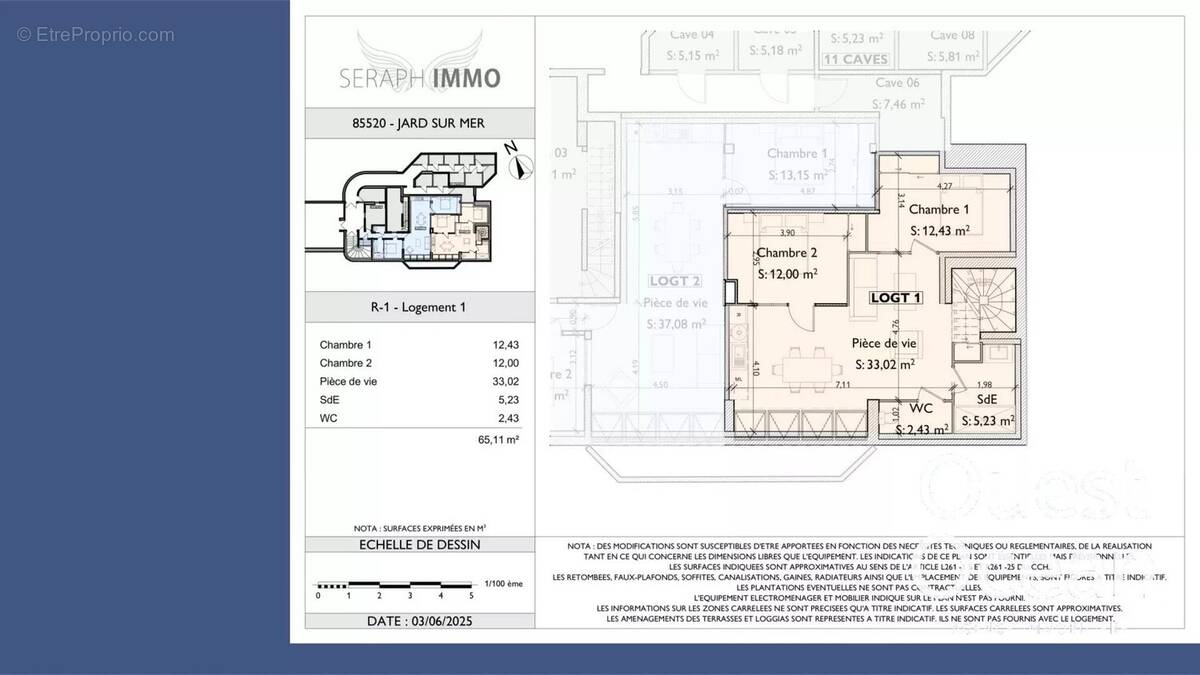 Appartement à JARD-SUR-MER