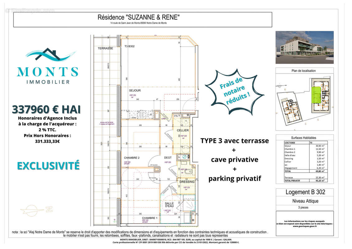 Appartement à NOTRE-DAME-DE-MONTS