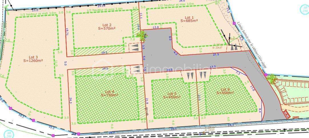 Terrain à LAVILLEDIEU