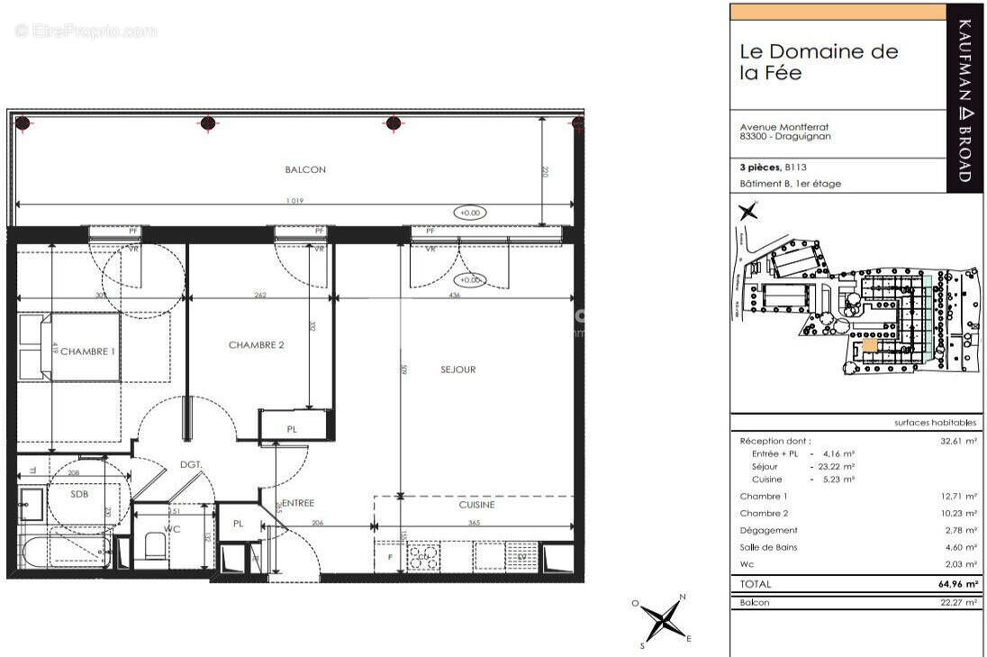 Appartement à DRAGUIGNAN