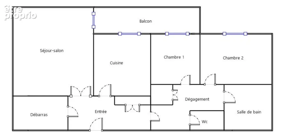 Place Saint Louis - T3 - 70 m² - Balcon Cave - photo 12