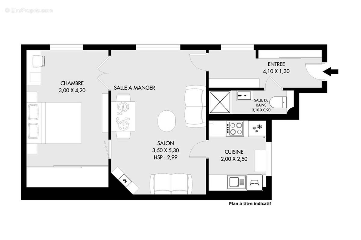 Appartement à PARIS-15E