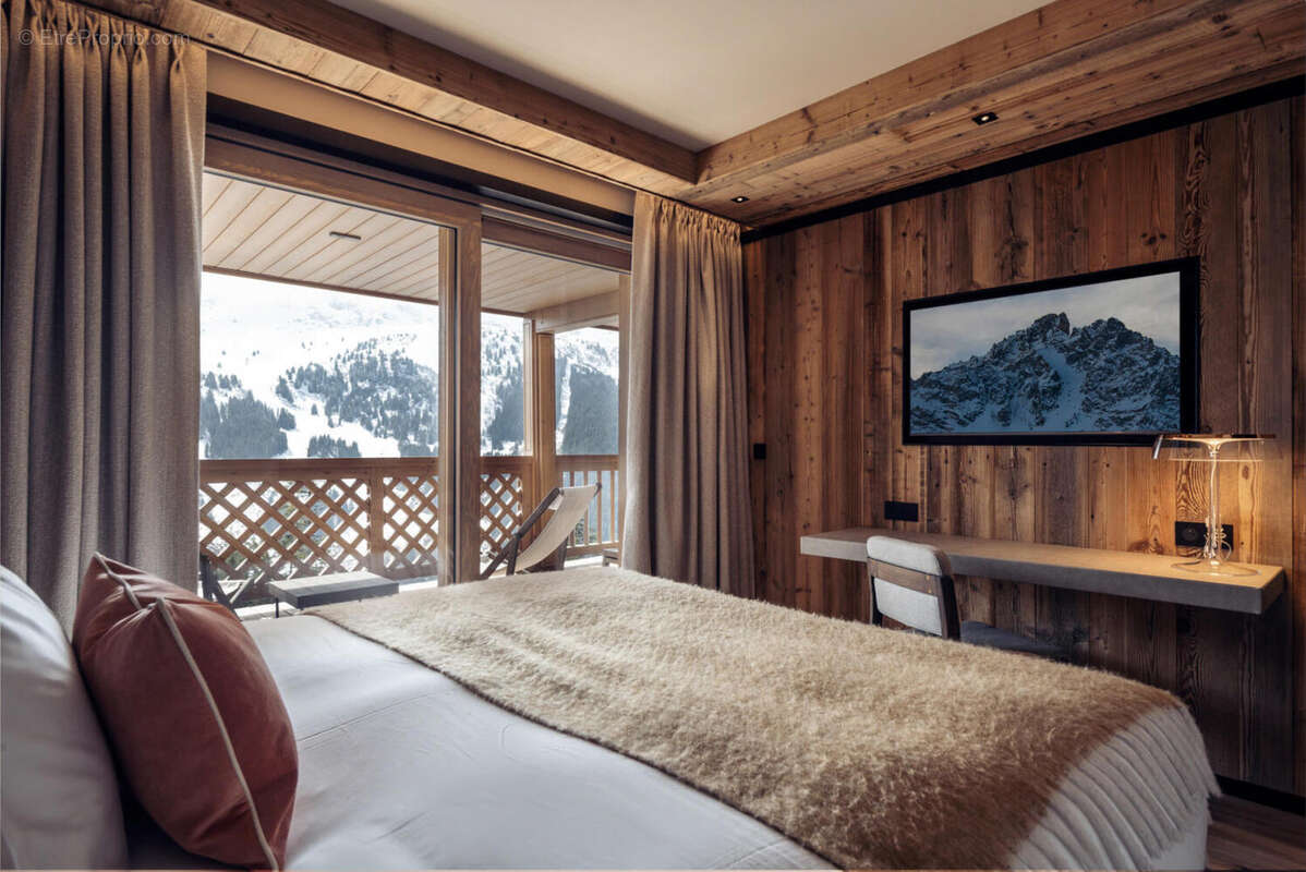 Ski Apartment for sale Meribel - a vendre 77_chamb - Appartement à LES ALLUES